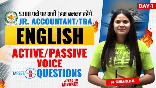 How English | Active / Passive voice | Class 01 | Jr Accountant/TRA Changed The Game This Year