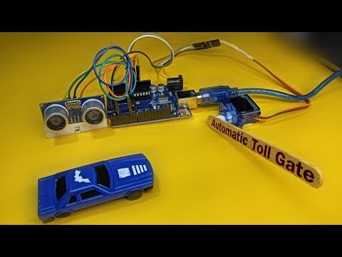 Automatic TOLL GATE System using Arduino and Ultrasonic Sensor || Techie Lagan