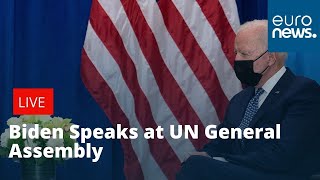 Watch live: US President Joe Biden address UN General Assembly