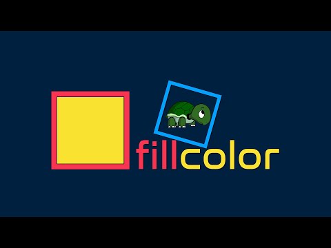 Python Turtle - Lesson 04: Fill Color [海龟绘图 第4课: 填充颜色]