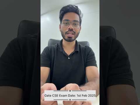 Gate 2025 Examination Schedule#gate #gate2025 #gatenotification #psu #iit #motivation #youtubeshorts