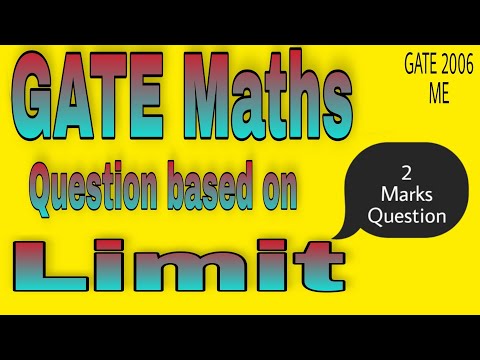 GATE Maths Question based on Limit #shorts #gate #gateece #maths #gatemathematics #gatemechanical