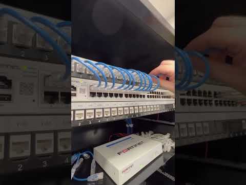 Some Cable Rack Action with the Running Cables Team! #ccna #shorts