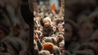The Youngest Revolutionary in the Crowd ✊👶 #ai #aiart #baby #war