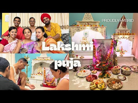 Celebrating Lakshmi Puja 2024 with Family ✨💕 | Sweets, Rituals & Alpona | Proudly hybrid🌸🍒