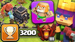 TH9 Trophy Pushing with Action Figure | Clash of Clans