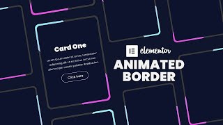 How To Create Elementor Animated Border | WordPress Elementor Tutorial | Elementor Tips and Tricks
