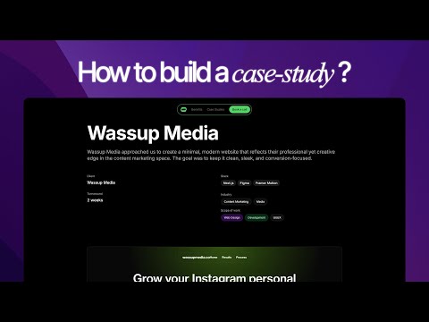 How to build a case study for website projects