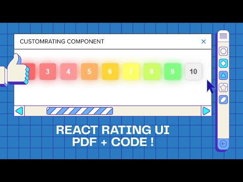 🔥 Custom 1–10 Rating UI in React |  Cheatsheet + Code + PDF | Reusable Component