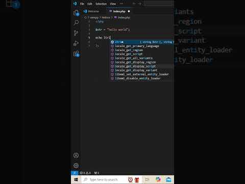 ltrim() function in php #virworldshorts #php #coding #development