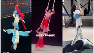 优雅的组合✊️✊️#高空舞蹈 #杂技 #台上一分钟台下十年功 #阳慧组合