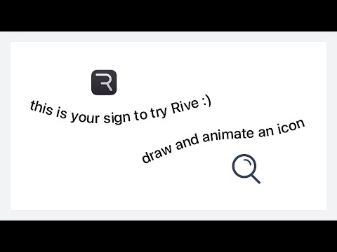 intro to Rive — a simple icon animation 💫