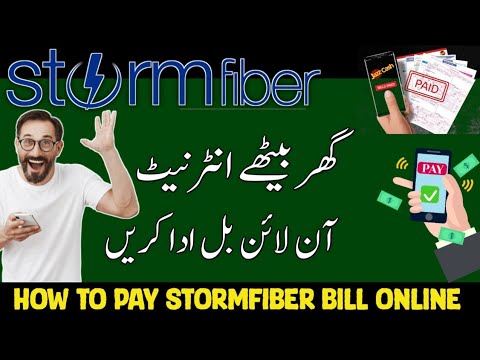 how to pay internet bill online | how to pay stormfiber bill online at home