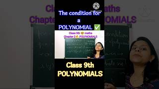 The Condition 💁 to be a 🔥 POLYNOMIAL🔥.... class 9th maths ncert solutions 😎 quick school notes