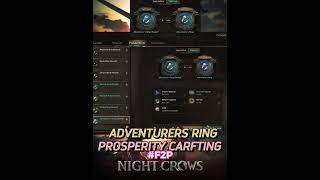 NIGHT CROWS - ADVENTURERS RING CRAFTING #nightcrows #nightcrowsglobal #cryptogames