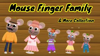 Mouse Finger Family Songs | Top 5 Mouse Finger Family Collection | Daddy finger Songs