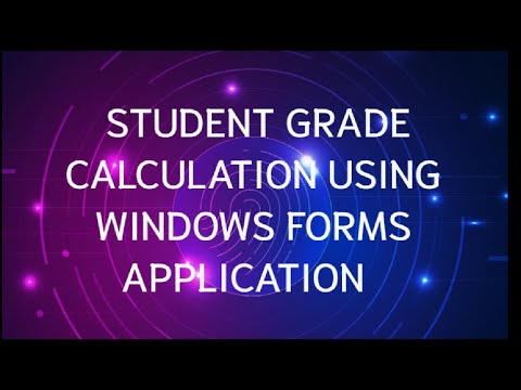 🔹STUDENT GRADE CALCULATION USING WINDOWS FORMS APPLICATION 🔹 - Tamil  | #visualstudio