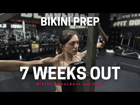 BIKINI PREP Shoulder Workout | 7 WEEKS OUT NPC Competition