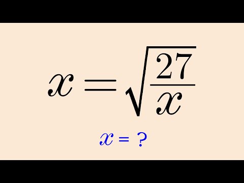 Nice Math Olympiad Square Root Algebra Equation