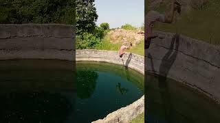 Mere Dab 32 Bor Kali Car  Ae 😡 Flip in Well Swimming Stunt #shorts