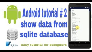 Android_SQLite_Database tutorial # 2_Show data from sqlite database.