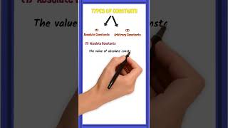 TYPES OF CONSTANTS #shorts #youtubeshorts  #youtube  #short #youtubeindia  #maths