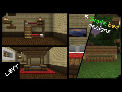 5 Minecraft bed ideas [Minecraft build ideas]