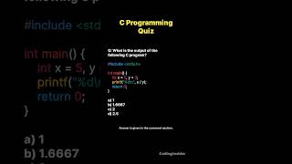 Think you're a C expert? Prove it with this MCQ!