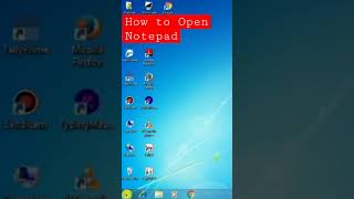 How to Open Notepad 🧐#open #computer #notepad #windows