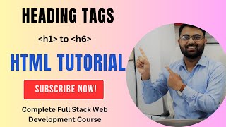 Heading Tags | HTML Tutorial for beginners | HTML Tutorial in Hindi | HTML Examples