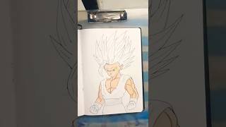 Anime drawing with pencil#goku #dbs #dbz #anime #dragonball #bilal_mh_24 #shaiksabir#msb#drawing