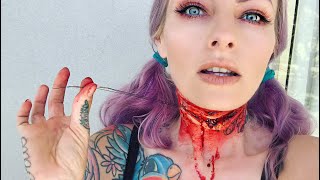 Cut throat prosthetic application