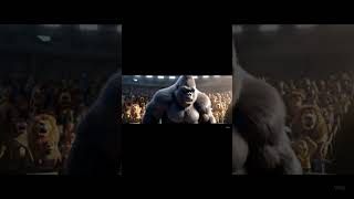 Animal Sumo Showdown : Rhino vs Gorilla #aianimalshorts #animalclash