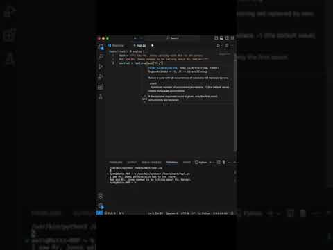Quick and simple REPLACE in Python | Tutorial #coding #programming #python