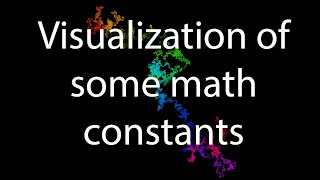 Visualization of Some Math Constants