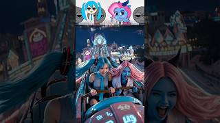 Sprunki OC Hatsune Miku X Dr. Antel | The Miku Coaster Experience Be Like… 💨🎶 #sprunki #hatsunemiku