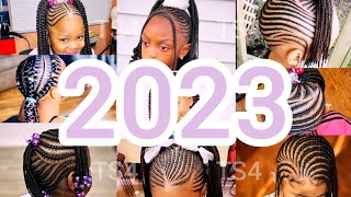 🔥💯2023 Best Little Girls Cornrows Braids Hairstyles Ideas | Amazing Kids Hairstyles 🌟