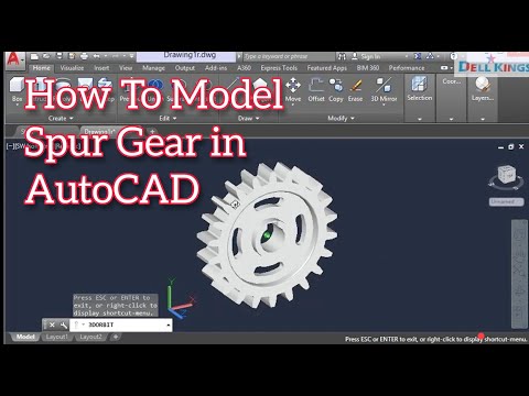 How to Model a Spur Gear in AutoCAD 3D Basics