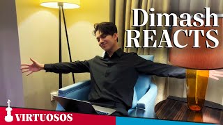 DIMASH REACTS - OMIR | A birthday gift for Dimash  performed by 14 young Virtuosos