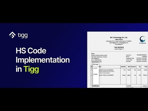 HS Code Implementation in Tigg