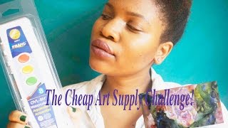 The Cheap Art Supply Challenge Using The Prang Oval 8H Watercolors Set! - PatDowArt