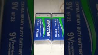 high power lithem battery 9volt power tasting #viral #shorts #DIY #hacks