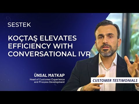 SESTEK Customer Testimonials - Leading retailer starts AI journey with Conversational IVR