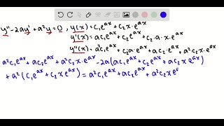 Verify that the given function is a solution to the given differential equation (c_1 …