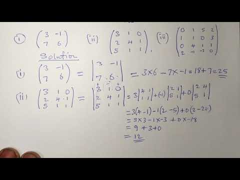 Linear Algebra Essentials: Determinants of Square Matrices@tambuwalmathsclass @misterwootube