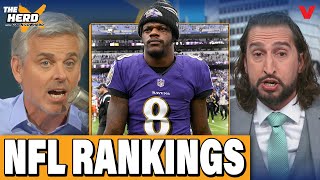 Colin Cowherd & Nick Wright rank top NFL teams: Bills, Eagles, or Ravens #1? | THE HERD