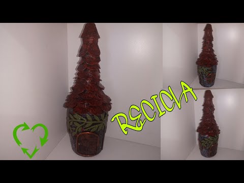 CASA DE HADAS/DIY RECICLANDO BOTELLA DE VIDRIO ♻️