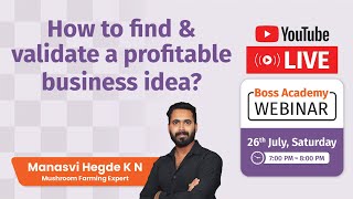 How to find and validate a profitable business idea? Join the Webinar