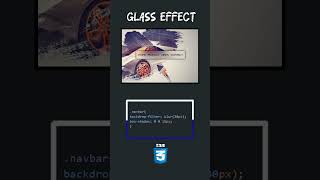 Css Glass Effect #css #frontend #shorts