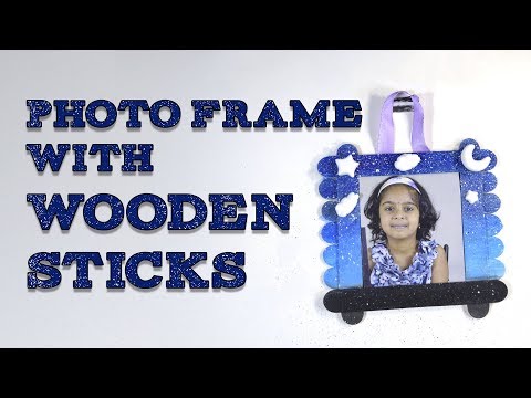 DIY  Photo Frame with Wooden Sticks by Harshitha Ravela